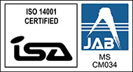 ISO 14001-2015　登録認証番号 ISAE373本社オフィス取得